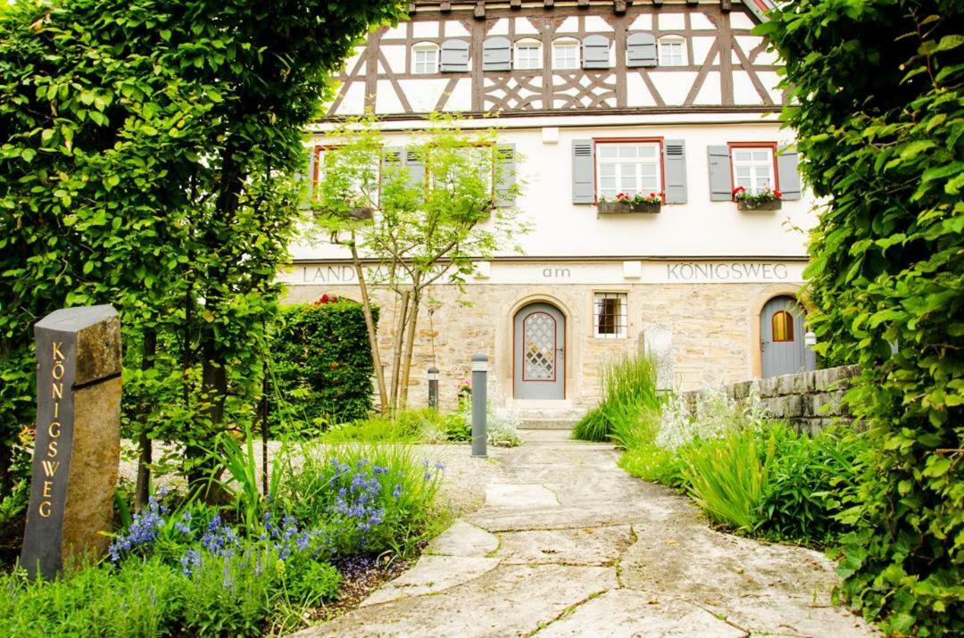 Landgasthof Am Koenigsweg Ohmden Esterno foto